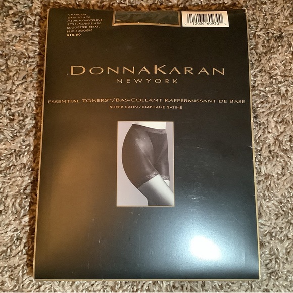 Donna Karan essential toners pantyhose, style A16, color charcoal, size: M - Picture 1 of 12